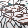 Wallity Lion - 2 Escultura de pared de metal multicolor